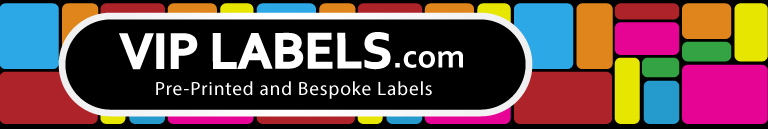 VIP Labels Pre-printed labels and stickers for retail, industrial, education and marketing purposes.