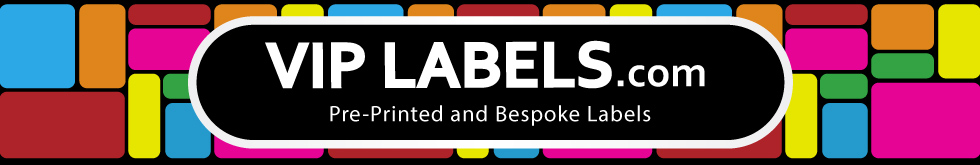 VIP Labels Pre-printed labels and stickers for retail, industrial, education and marketing purposes.